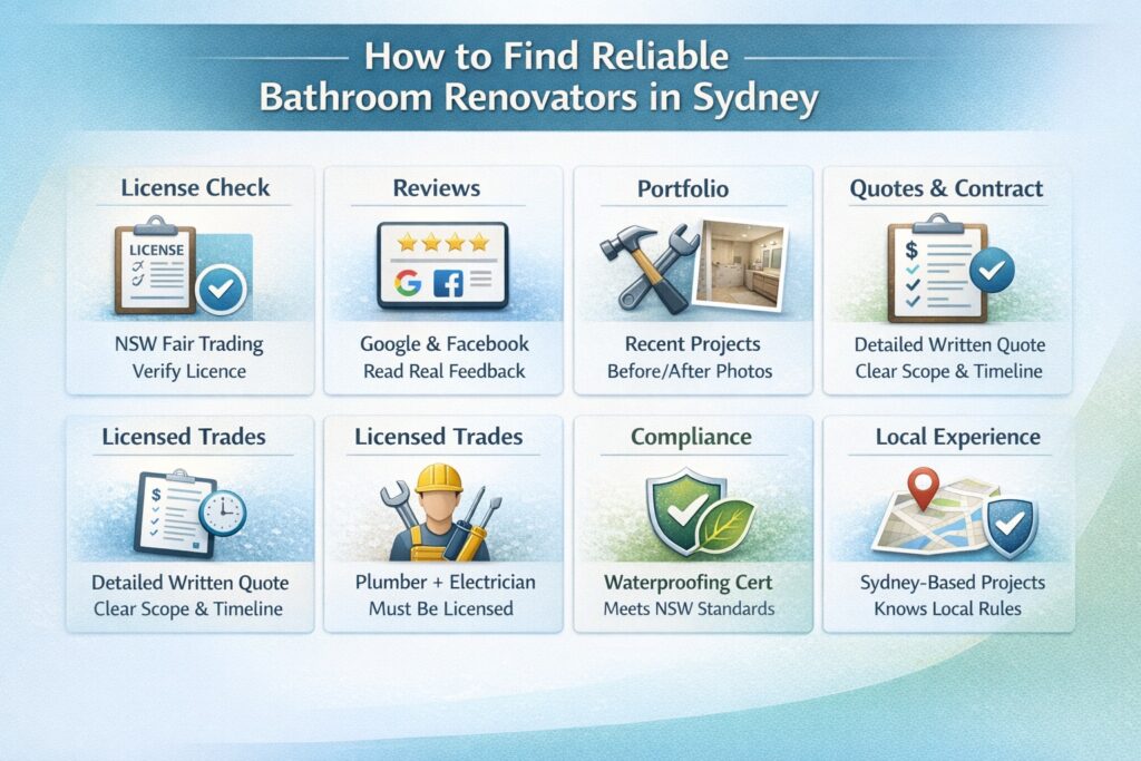 How to Find Reliable Bathroom Renovators Near You in Sydney