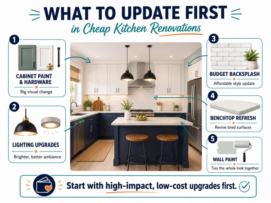 What to Update First in Cheap Kitchen Renovations