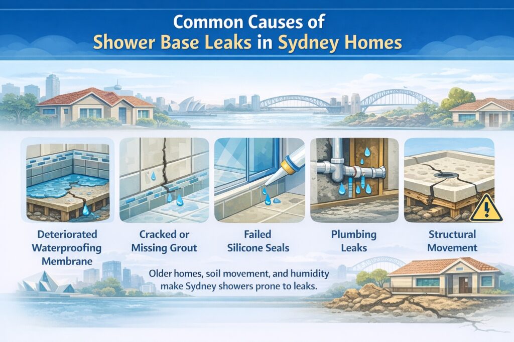 Common Causes of Shower Base Leaks
