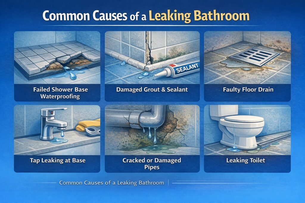 Common Causes of a Leaking Bathroom