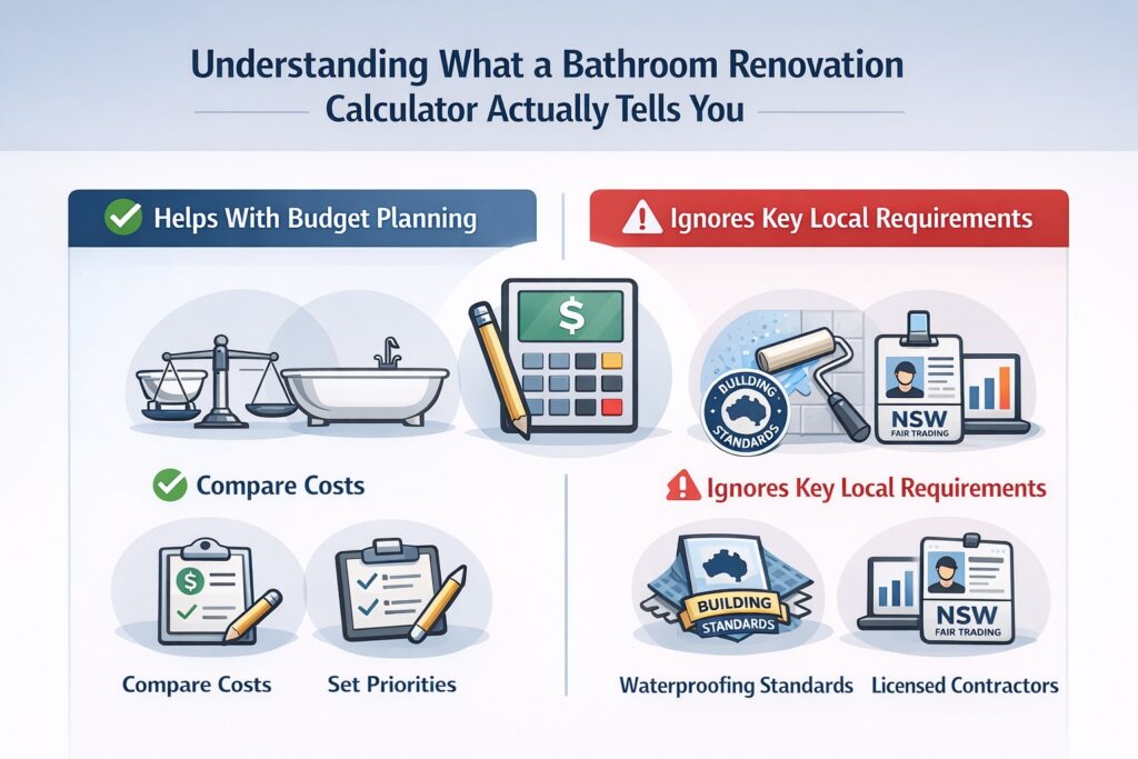 Understanding What a Bathroom Renovation Calculator Actually Tells You
