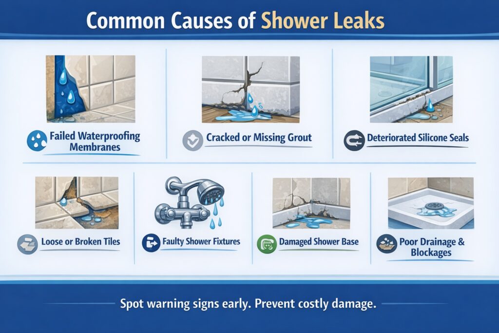 Common Causes of Shower Leaks