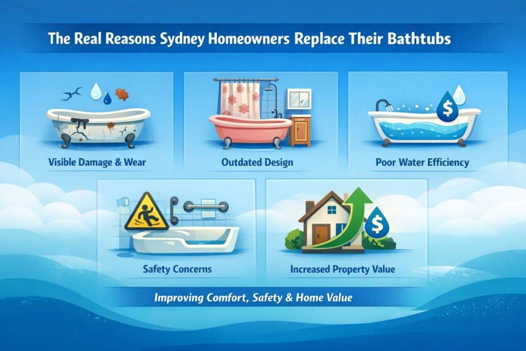 The Real Reasons Sydney Homeowners Replace Their Bathtubs