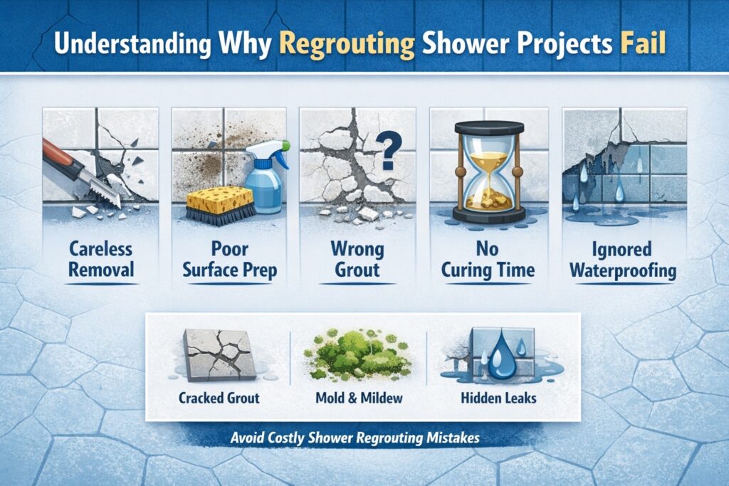 Understanding Why Regrouting Shower Projects Fail