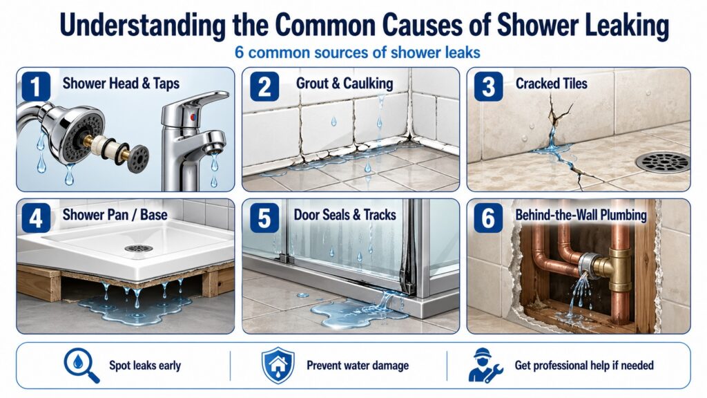 Understanding the Common Causes of Shower Leaking