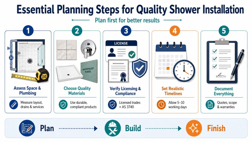 Essential Planning Steps for Quality Shower Installation