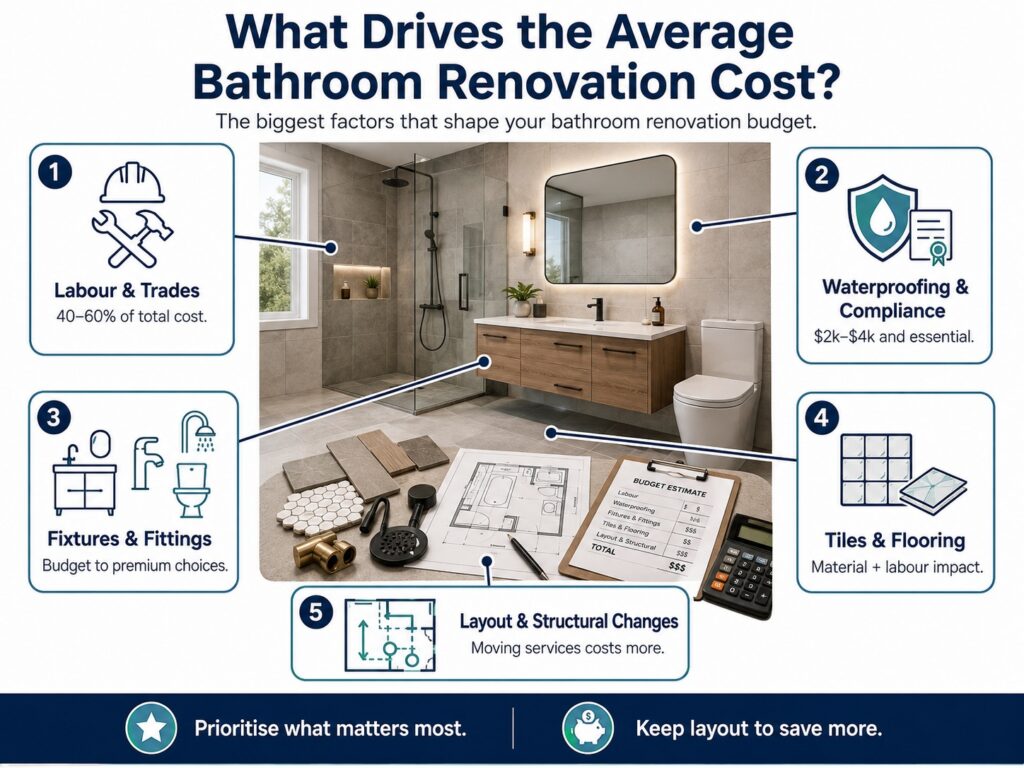 What Drives the Average Bathroom Renovation Cost?