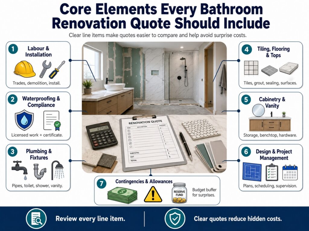 Core Elements Every Bathroom Renovation Quote Should Include