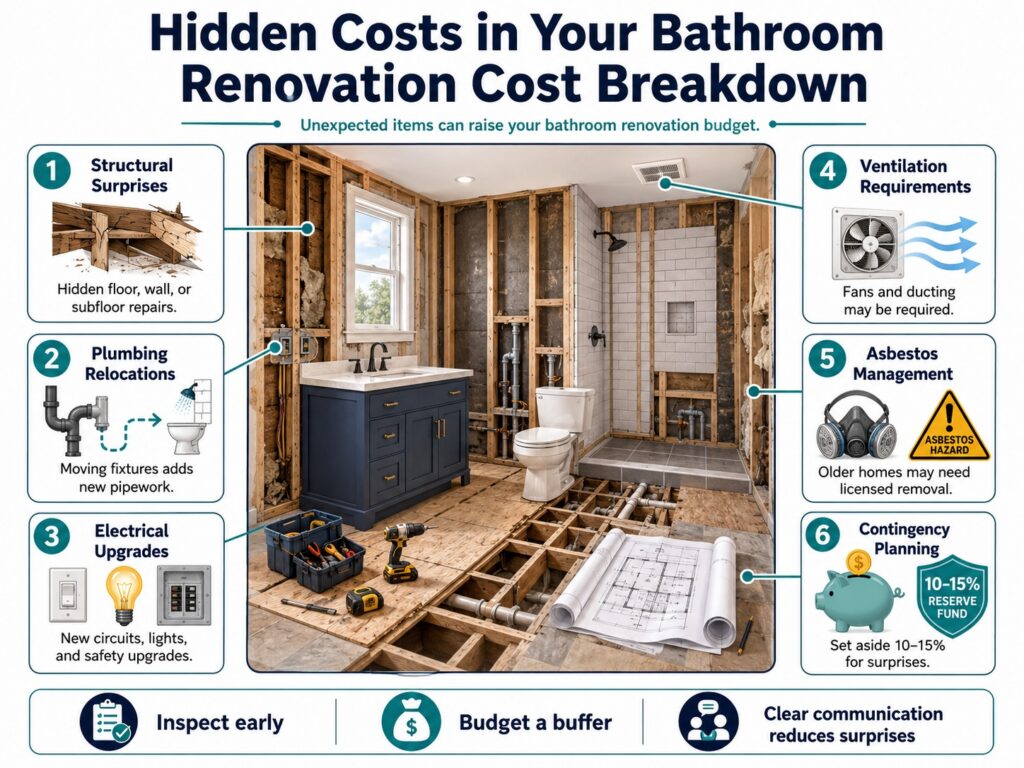 Hidden Costs in Your Bathroom Renovation Cost Breakdown