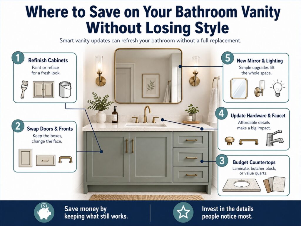 Where to Save on Your Bathroom Vanity Without Losing Style