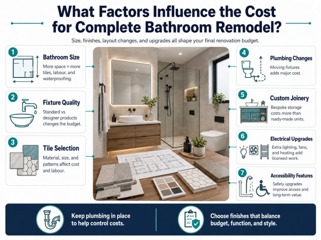 What Factors Influence the Cost for Complete Bathroom Remodel?