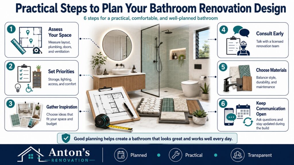 Practical Steps to Plan Your Bathroom Renovation Design